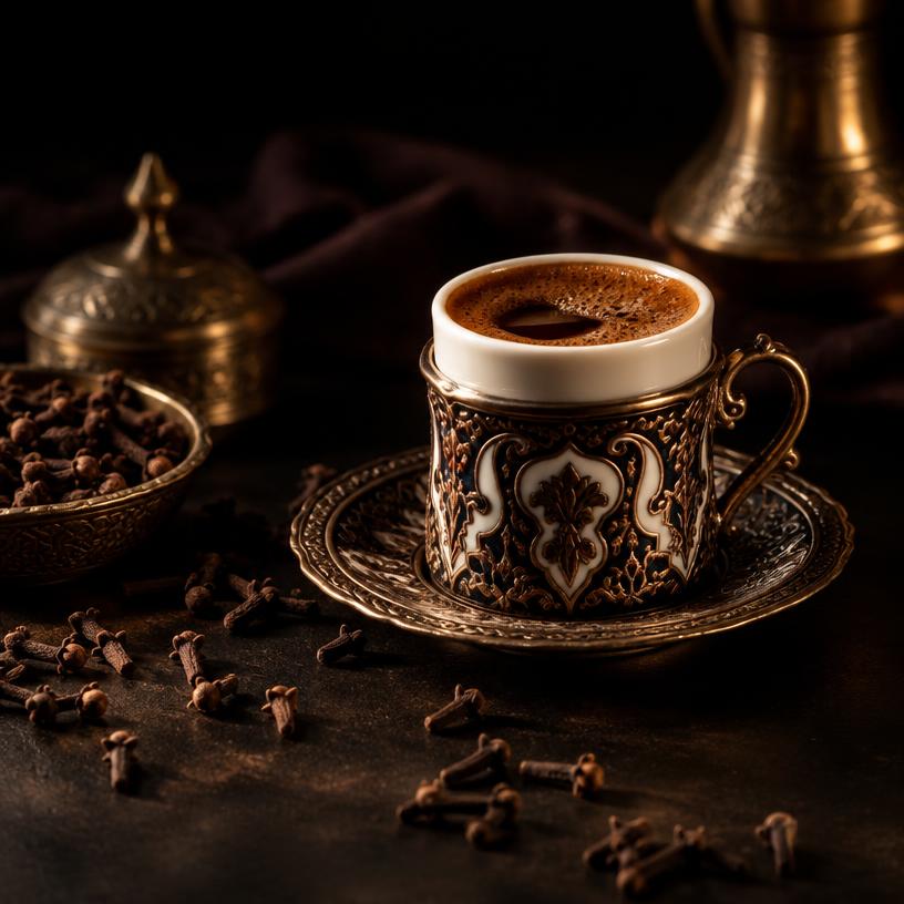 Original Charcoal-Roasted Turkish Coffee with Clove
