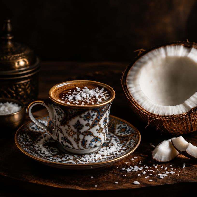 Original Charcoal-Roasted Turkish Coffee with Coconut