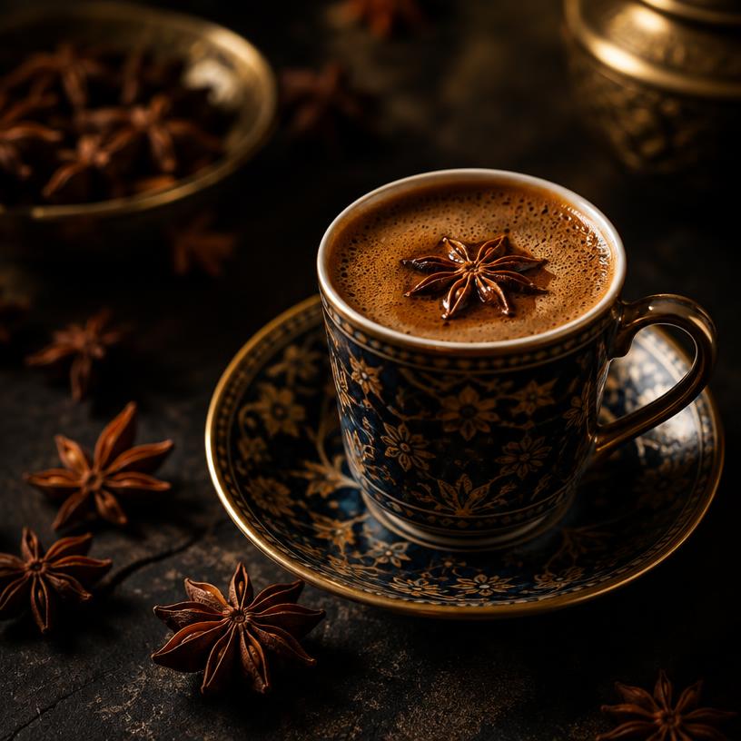 Original Charcoal-Roasted Turkish Coffee with Star Anise